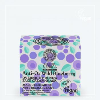 Wild Blueberry Noční obnovující pleťová krémová maska Box